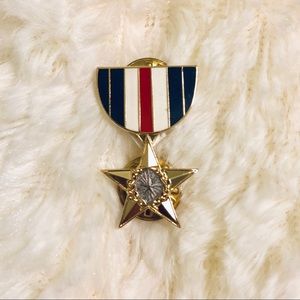 USA Flag American Military Style Enamel Pin